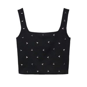 Zara Studded Crop Top 🖤